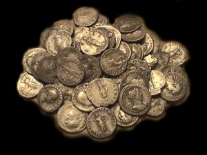 Hort mit römischen Silbermünzen